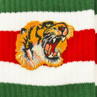 Gucci - GUCCI グッチ Little Williams Tiger Knit Socks 虎刺繍