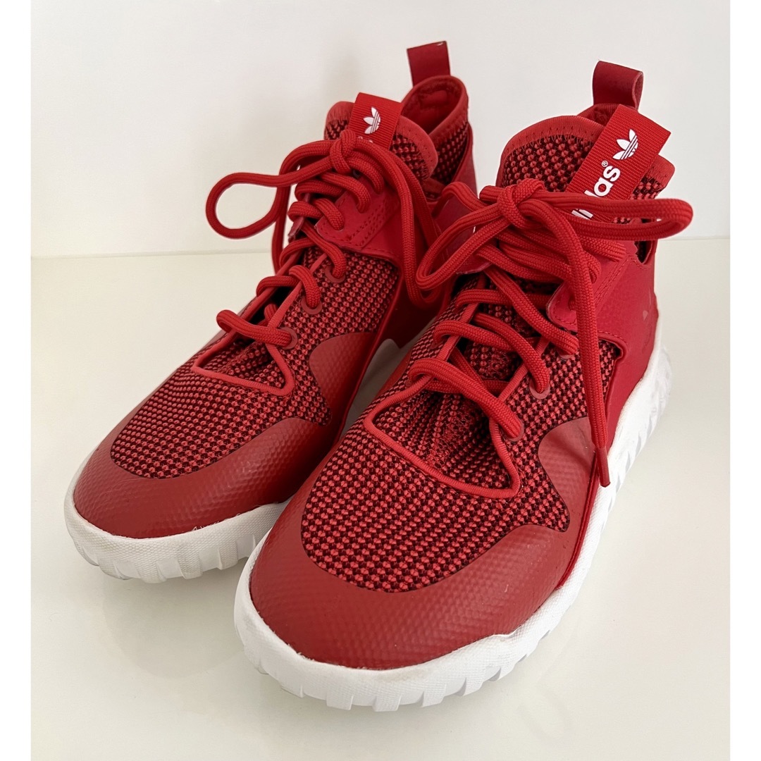 adidas(アディダス)のadidas Tubler X 22.5cm Red Used メンズの靴/シューズ(スニーカー)の商品写真