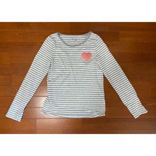 ギャップキッズ(GAP Kids)のGAP Girls ギャップガールズ　ボーダーロングTシャツ　サイズ150(Tシャツ/カットソー)