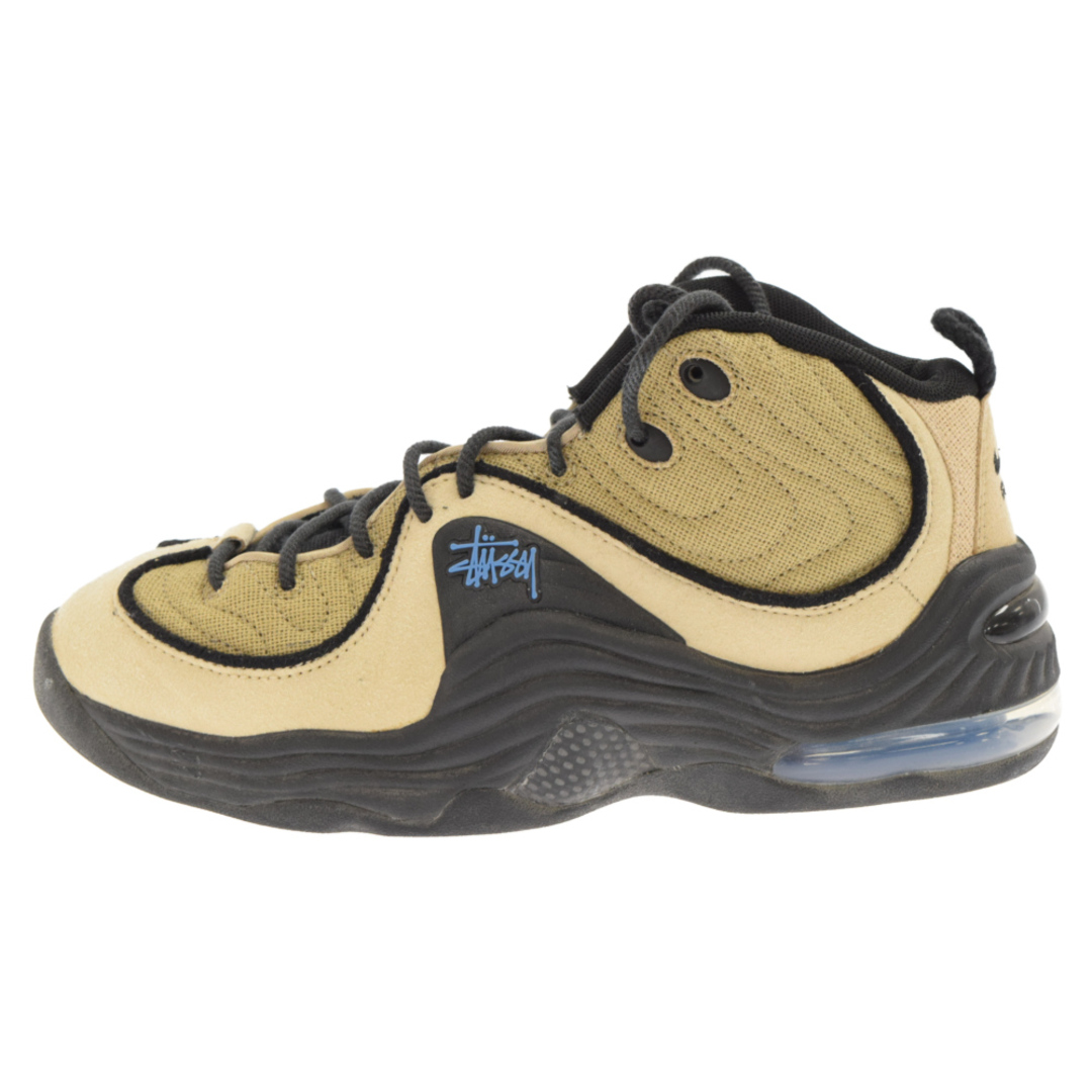 NIKE ナイキ ×Stussy AIR PENNY II SP DX6934-200 ステューシー エアペニー ハイカットスニーカー US8 ベージュ/ブラック