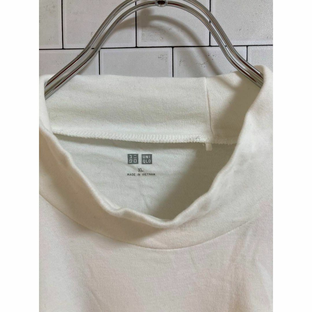 UNIQLO(ユニクロ)の35a837 ユニクロ　メンズ　アイボリーシャツ　綿100% カジュアル メンズのトップス(Tシャツ/カットソー(七分/長袖))の商品写真