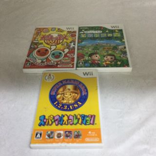 ウィー(Wii)の太鼓の達人Wii他３点セット　KR0841(家庭用ゲームソフト)