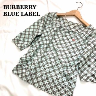 バーバリーブルーレーベル(BURBERRY BLUE LABEL)の美品★BURBERRY BLUE LABEL バーバリー　ノバチェック(カットソー(長袖/七分))