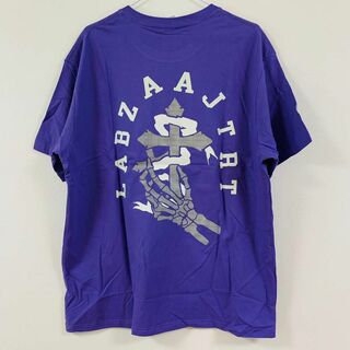 十字架 Tシャツ 半袖 メンズ 個性的 夏 XL XXL パープル　紫　新品(Tシャツ/カットソー(半袖/袖なし))