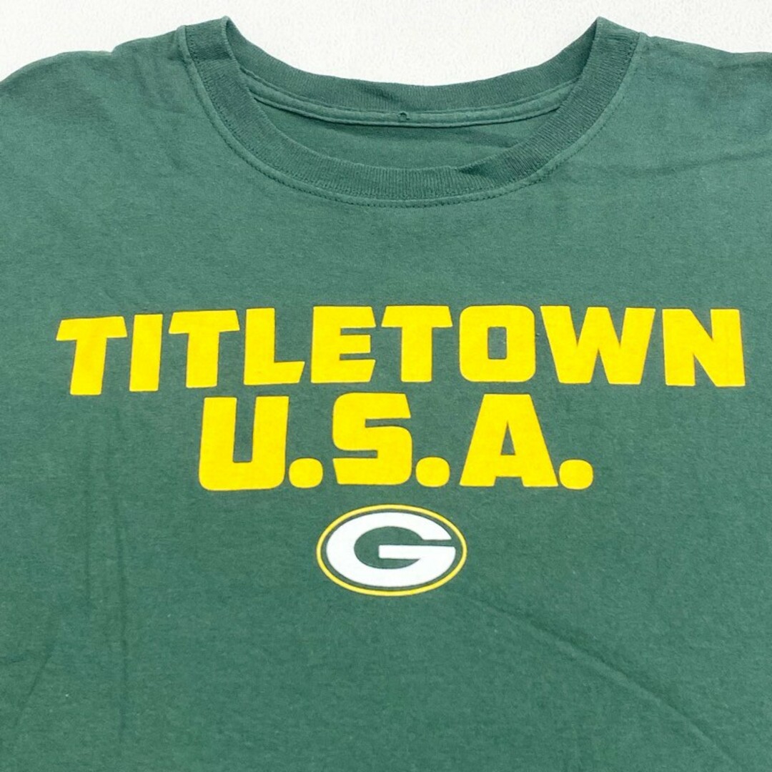 ALSTYLE APPAREL ＆ ATHLETICWEAR NFL GREEN BAY PACKERS グリーンベイパッカーズ スポーツプリントTシャツ メンズL /eaa326882