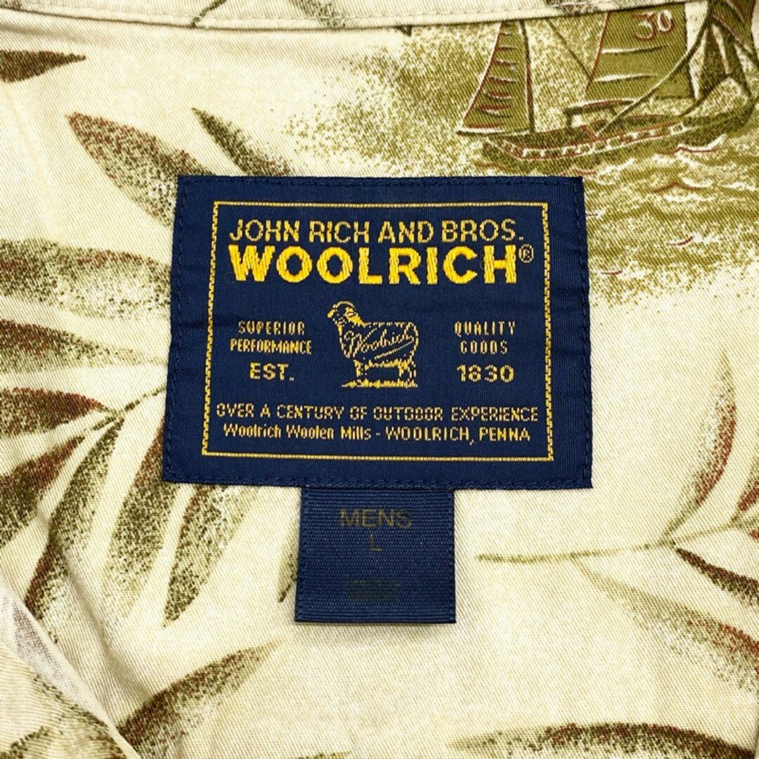 WOOLRICH - US古着 ウールリッチ WOOLRICH ボタンダウンシャツ 半袖 総 