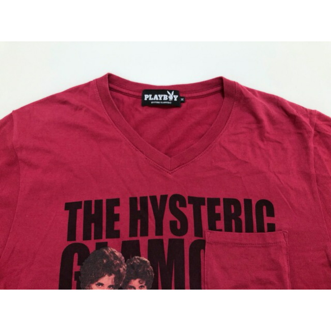 HYSTERIC GLAMOUR(ヒステリックグラマー)のHYSTERIC GLAMOUR（ヒステリックグラマー）PLAYBOY　コラボ　Tシャツ　ポケット【中古】【007】 メンズのトップス(Tシャツ/カットソー(半袖/袖なし))の商品写真