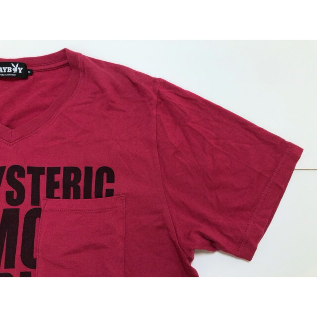 HYSTERIC GLAMOUR(ヒステリックグラマー)のHYSTERIC GLAMOUR（ヒステリックグラマー）PLAYBOY　コラボ　Tシャツ　ポケット【中古】【007】 メンズのトップス(Tシャツ/カットソー(半袖/袖なし))の商品写真