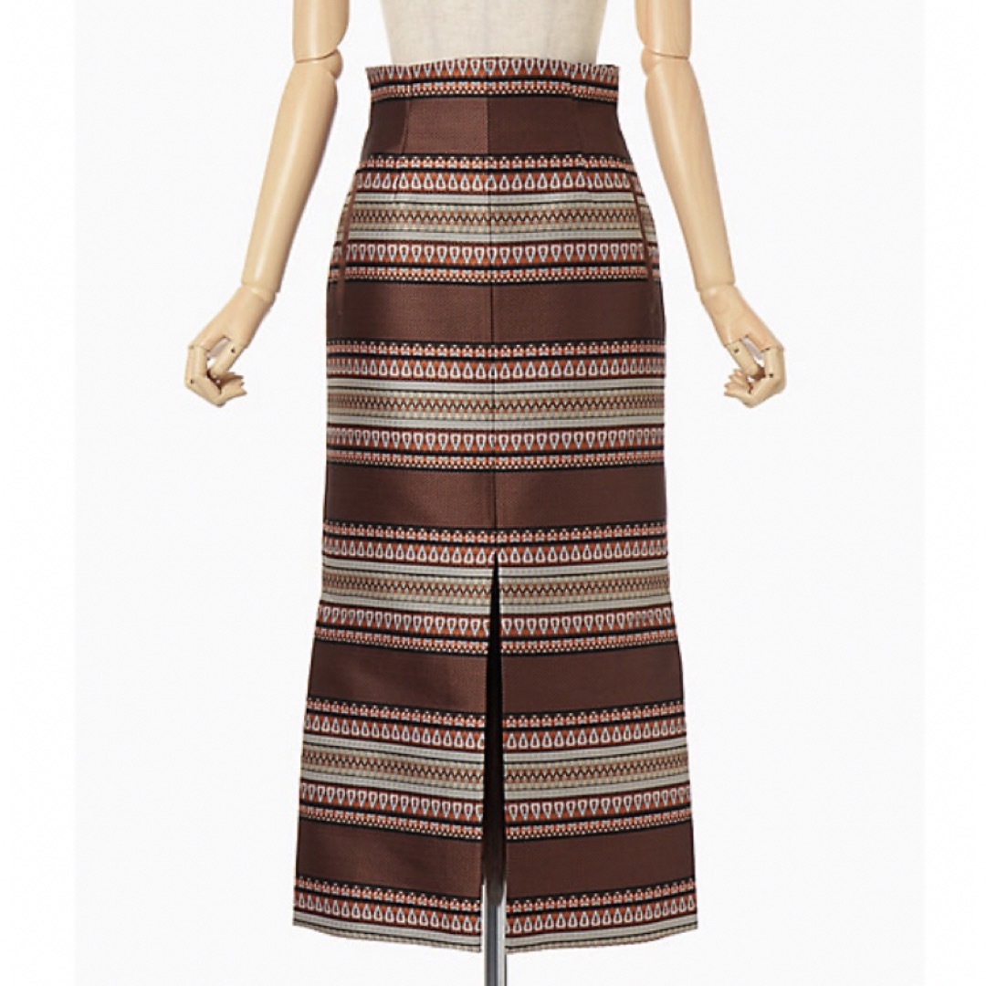 Mame / Ethnic pattern Jacquard skirt