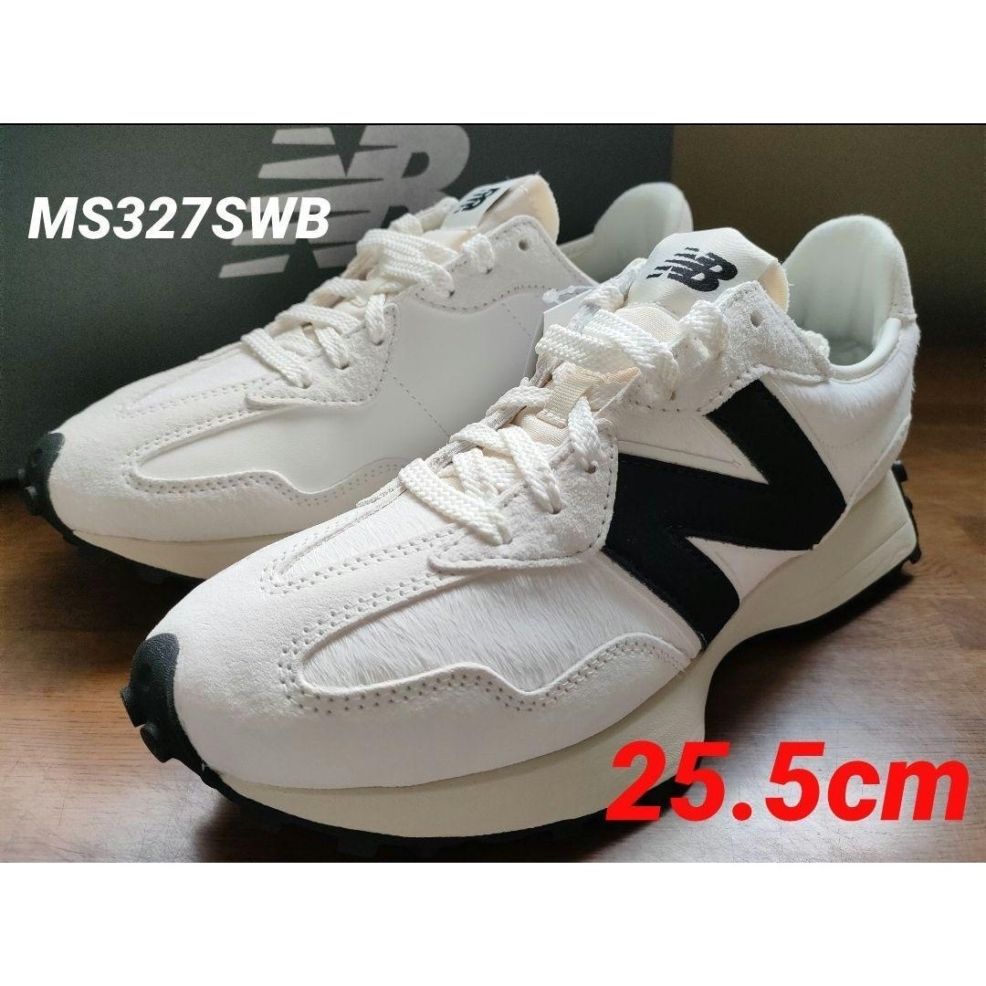 高評価新品New Balance ⑥超希少❤ニューバランス MS327SWB 25.5cm WHITEの通販 by  @Sugarvine｜ニューバランスならラクマスニーカー