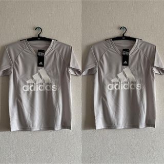 アディダス(adidas)の新品　2枚セット　アディダス　吸汗速乾  Vネック　Tシャツ(Tシャツ/カットソー)