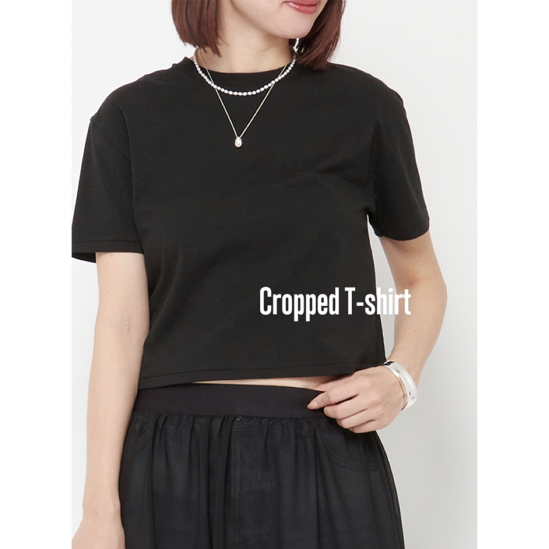 AP STUDIO(エーピーストゥディオ)のAP STUDIO クロップドTシャツ   レディースのトップス(Tシャツ(半袖/袖なし))の商品写真