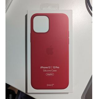 アップル(Apple)の【新品未開封】純正 iPhone 12 12pro シリコーンケース レッド(iPhoneケース)