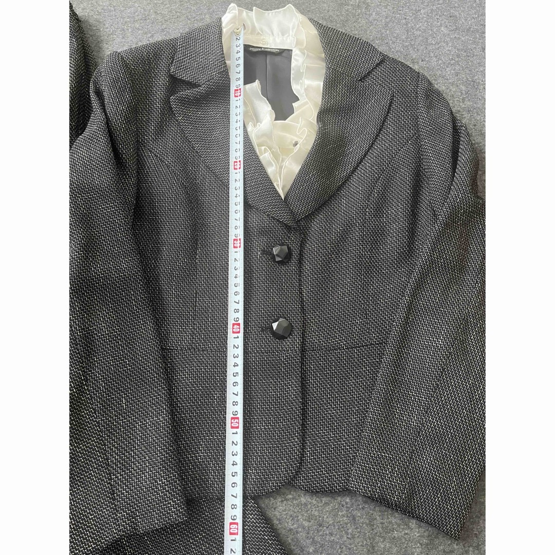 ツイード調　スーツ　美品　1回着用　#お受験 お式 会合 レディースのフォーマル/ドレス(スーツ)の商品写真