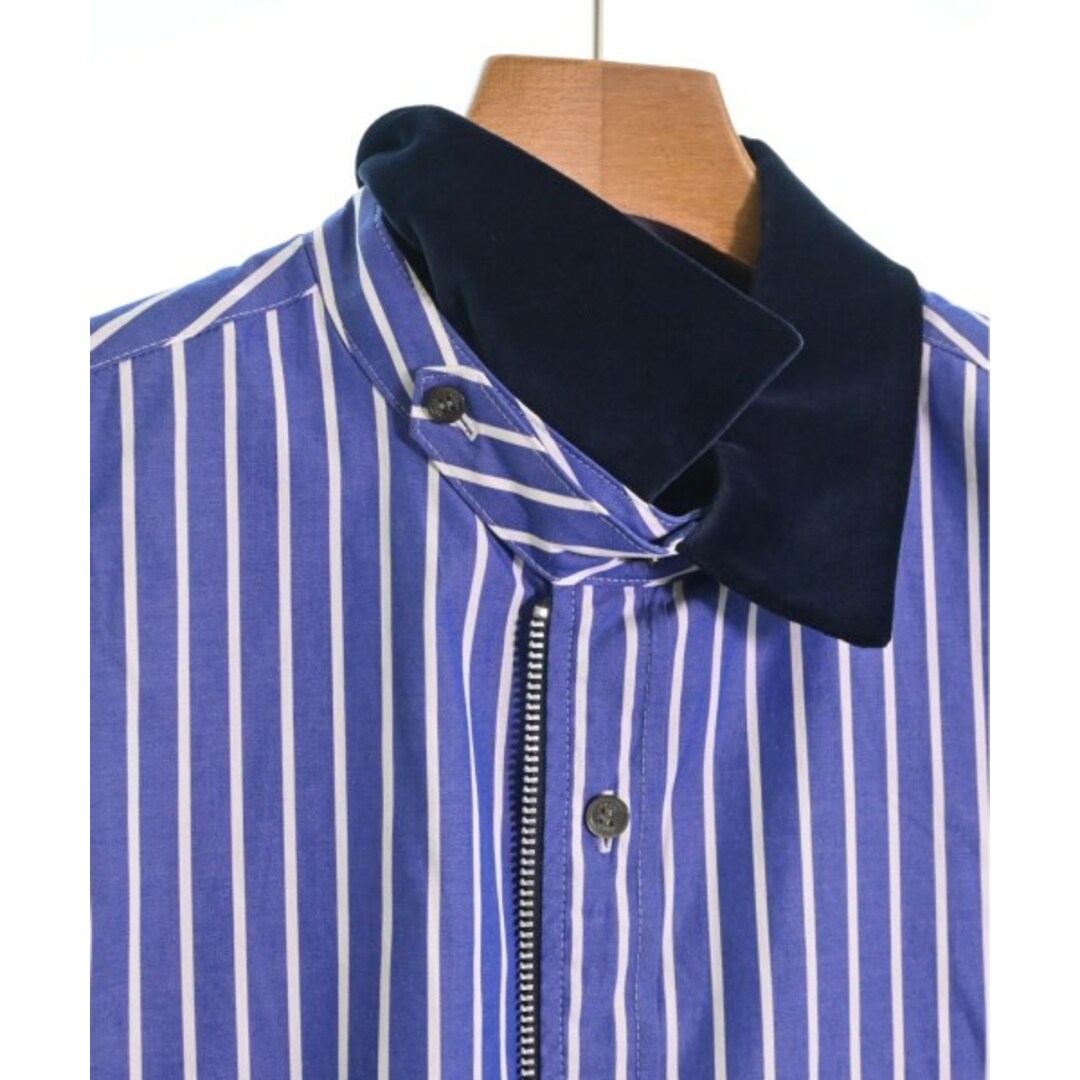 sacai サカイ ブルゾン(その他) 4(XL位) 青x白(ストライプ)