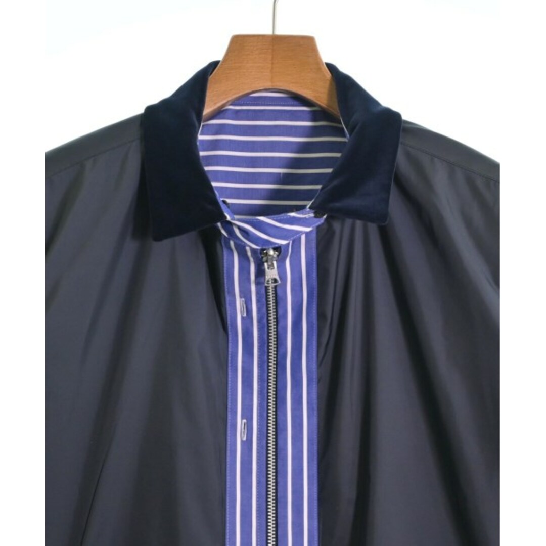 sacai サカイ ブルゾン(その他) 4(XL位) 青x白(ストライプ)