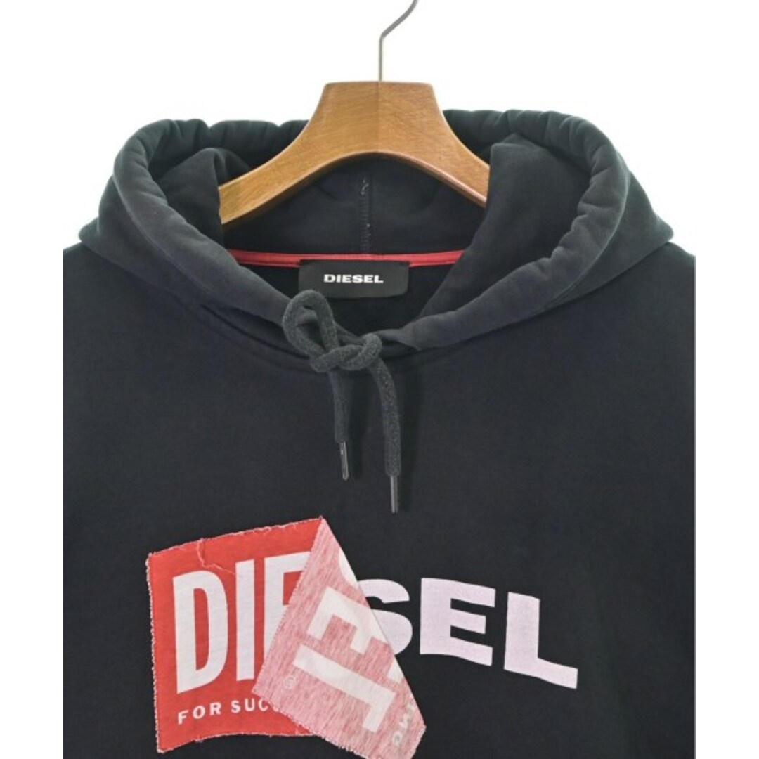 DIESEL(ディーゼル)のDIESEL ディーゼル パーカー XS 黒 【古着】【中古】 メンズのトップス(パーカー)の商品写真