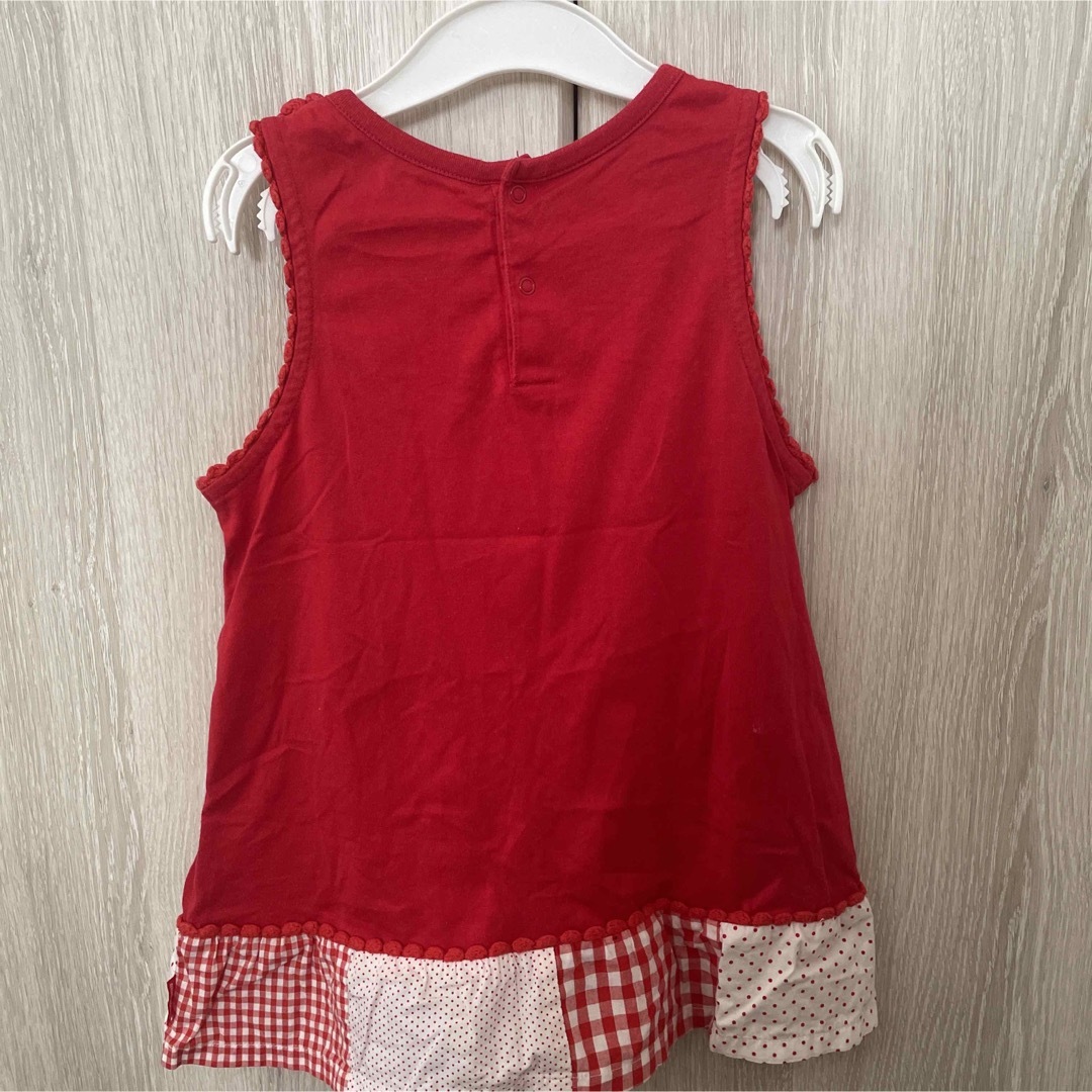 mikihouse(ミキハウス)のミキハウス　トップス　タンクトップワンピース120 キッズ/ベビー/マタニティのキッズ服女の子用(90cm~)(Tシャツ/カットソー)の商品写真