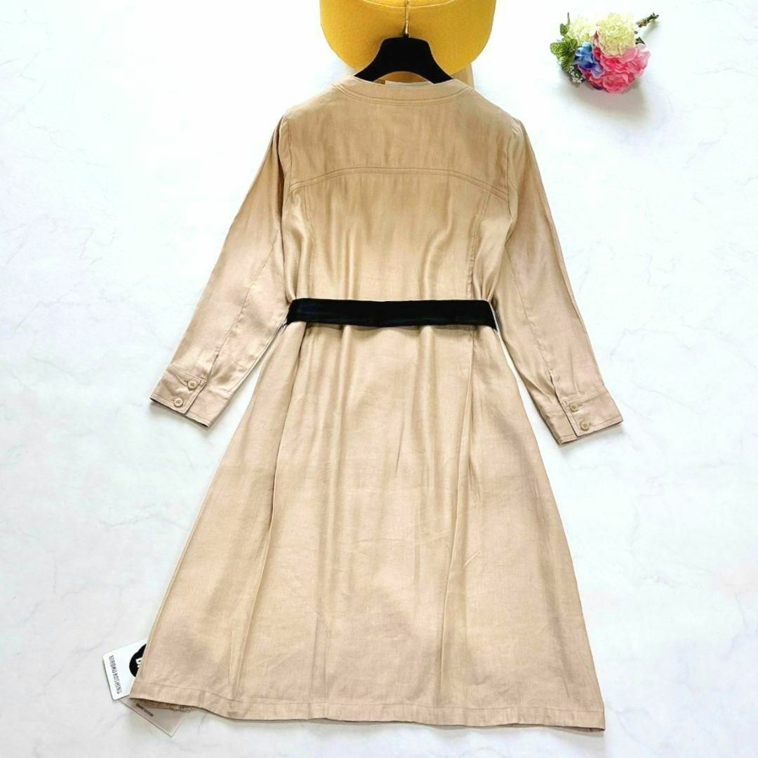 HIROKO BIS - 新品タグ付✨ヒロコビス ロングワンピース リボン フレア