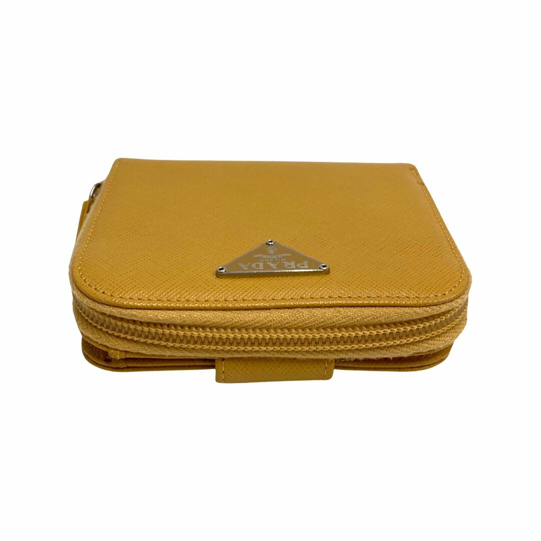 PRADA - 極 美品 希少品 PRADA プラダ 三角ロゴ 金具 サフィアーノ