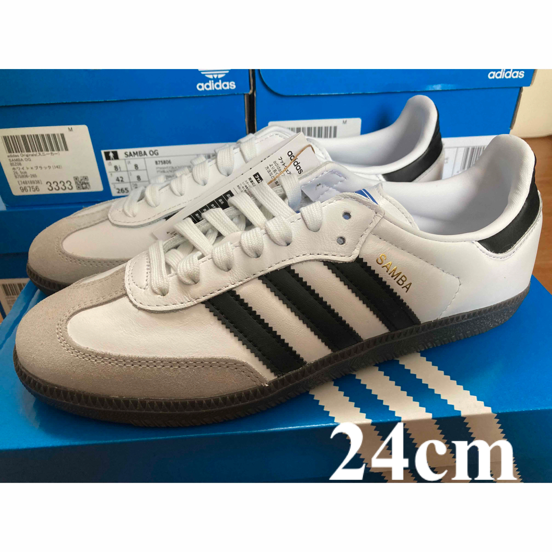 【新品】22.5cm adidas SAMBA OG サンバ ホワイト