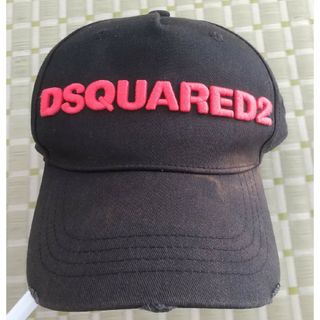 極美品　DSQUARED2 ロゴ　刺繍　キャップ　ディースクエアード