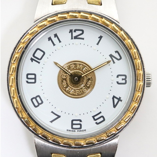 エルメス(Hermes)のエルメス セリエ 腕時計 ロゴ クオーツ SS 白文字盤 /kt07216kw(腕時計(アナログ))