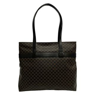 CELINE　黒マカダム スクエア ハンドバッグ ヴィンテージ A4 トート