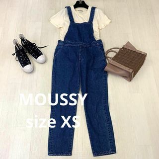 マウジー(moussy)のMOUSSY デニムオーバーオール　size XS(デニム/ジーンズ)