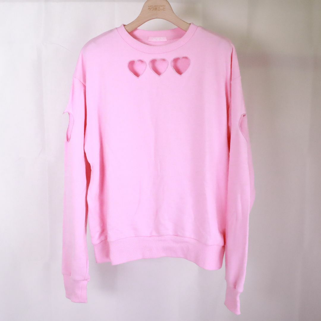 wc W♡C ピンクスウェット キュート かわいいの通販 by おまかせ出品代行「ラクまるっと」|ダブルシーならラクマ ダブルシー トップス トレーナ