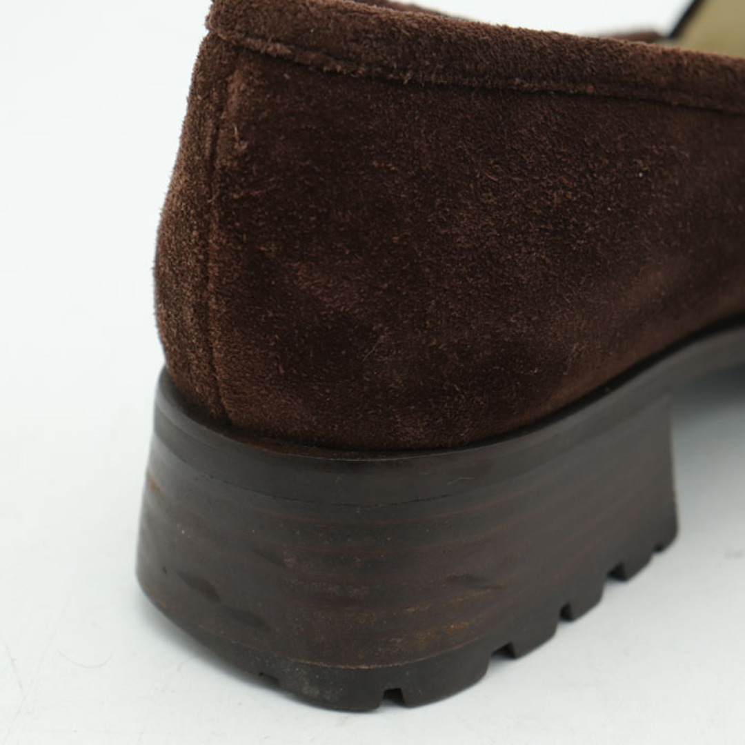 INED(イネド)のイネド ローファーパンプス スウェード調トラックソール スリッポン シューズ 靴 ブランド 日本製 レディース 24cmサイズ ブラウン INED レディースの靴/シューズ(ハイヒール/パンプス)の商品写真