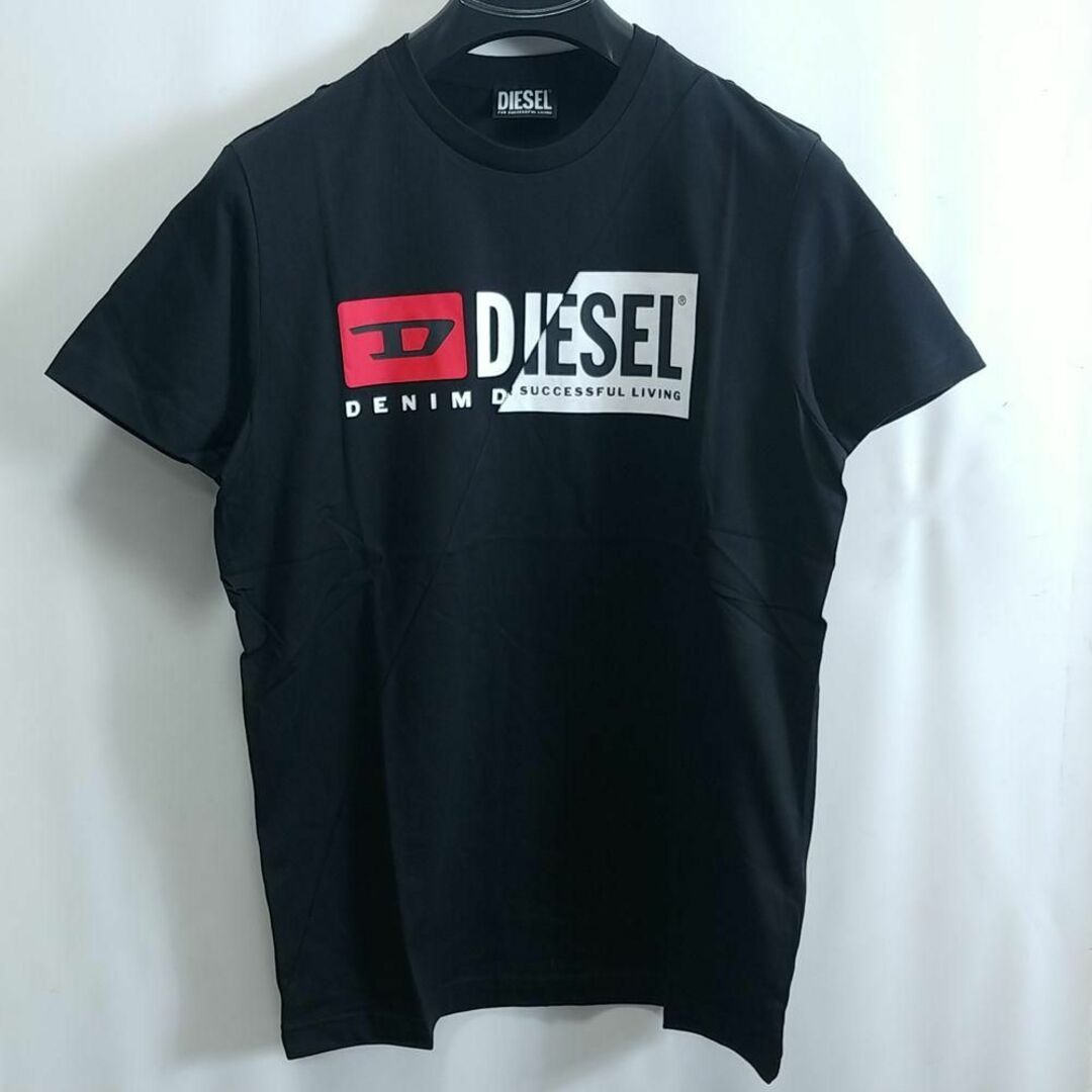 新品 M ディーゼル DIESEL Wロゴ Tシャツ カットソー CUTY 黒