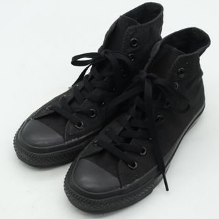 コンバース(CONVERSE)のコンバース ハイカットスニーカー オールスター キャンバス ブラックモノクローム 靴 黒 レディース 23.5cmサイズ ブラック CONVERSE(スニーカー)