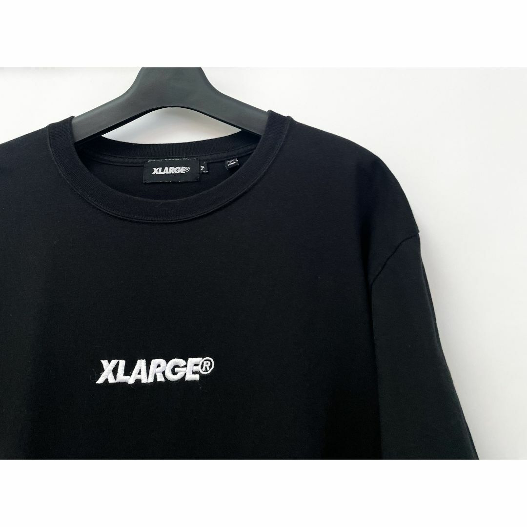 XLARGE  トップス　Tシャツ オリーブ　刺繍　ロゴ　半袖　ブランド
