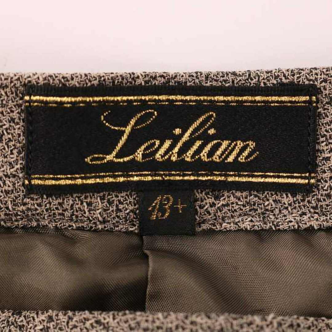 leilian - レリアン ロングスカート フレアスカート 大きいサイズ 無地
