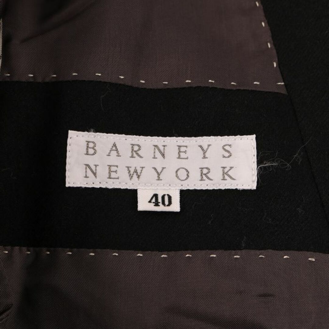 バーニーズニューヨーク テーラードジャケット ブレザー フォーマル ウール100％ 黒 レディース 40サイズ ブラック BARNEYS NEWYORK