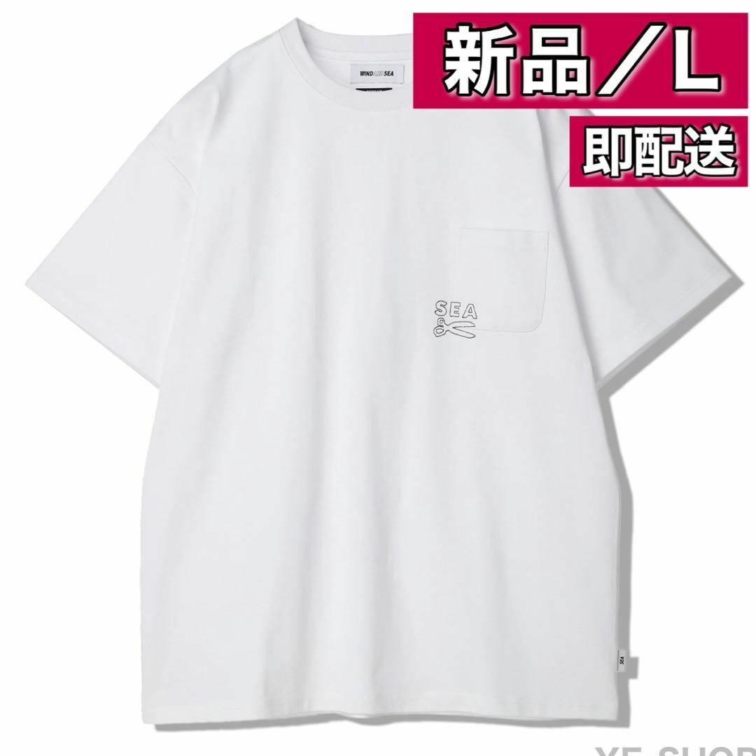 【新品L】WIND AND SEA x DENHAM Pocket Tee 白