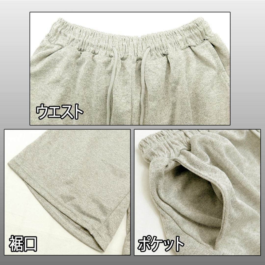 【新品】ショートパンツ ハーフパンツ 短パン レディース ライトグレー XL レディースのパンツ(ハーフパンツ)の商品写真