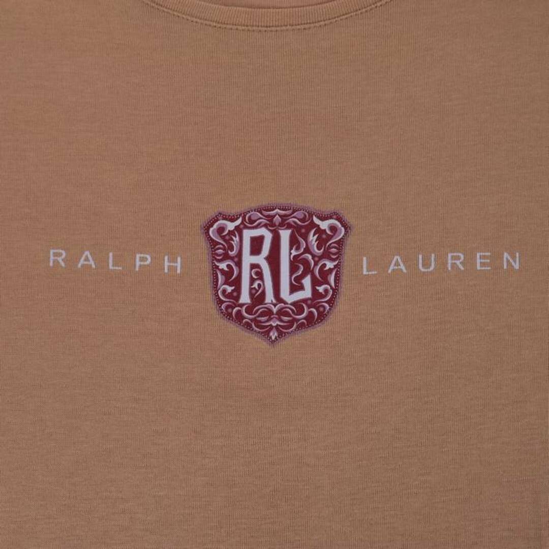 Ralph Lauren(ラルフローレン)のラルフローレン Tシャツ 半袖 ロゴ 無地 コットン100% トップス 日本製 レディース 5fサイズ ブラウン RALPH LAUREN レディースのトップス(Tシャツ(半袖/袖なし))の商品写真