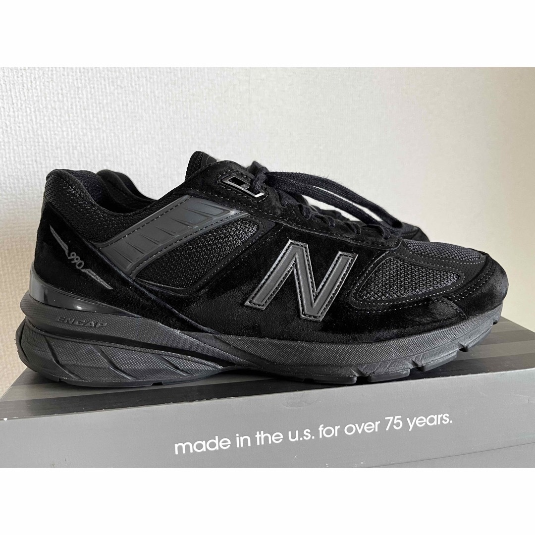 New Balance(ニューバランス)の貴重！トリプルブラック！NEW BALANCE M990BB5 992 993 メンズの靴/シューズ(スニーカー)の商品写真