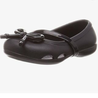 クロックス(crocs)のクロックス サンダル リナ ボウ チャームフラットPSキッズ15.5cm(スリッポン)