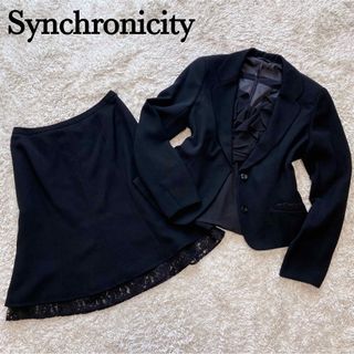 シンクロニシティ(synchronicity)の【3点セット】シンクロニシティ ブラックフォーマル スーツ 礼服 喪服 レース(礼服/喪服)