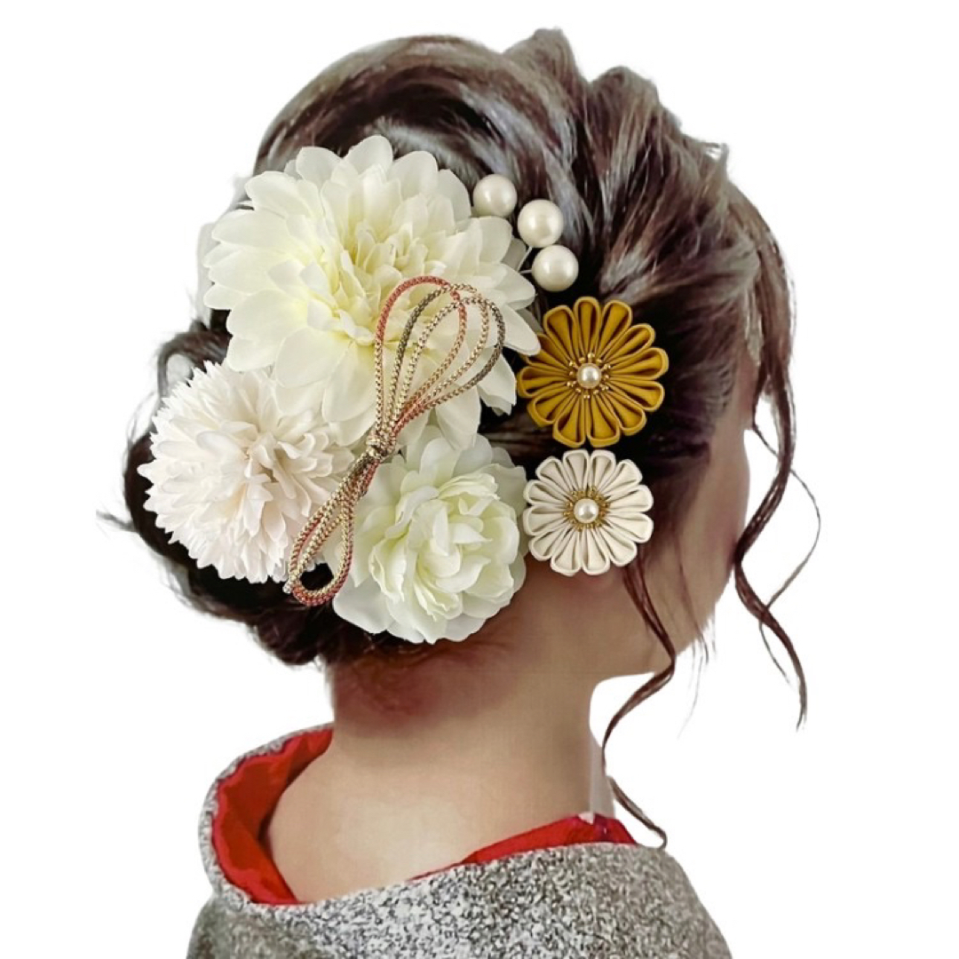 大きなお花の髪飾り 7点セット の通販 by 野良猫にこちゃん's shop｜ラクマ