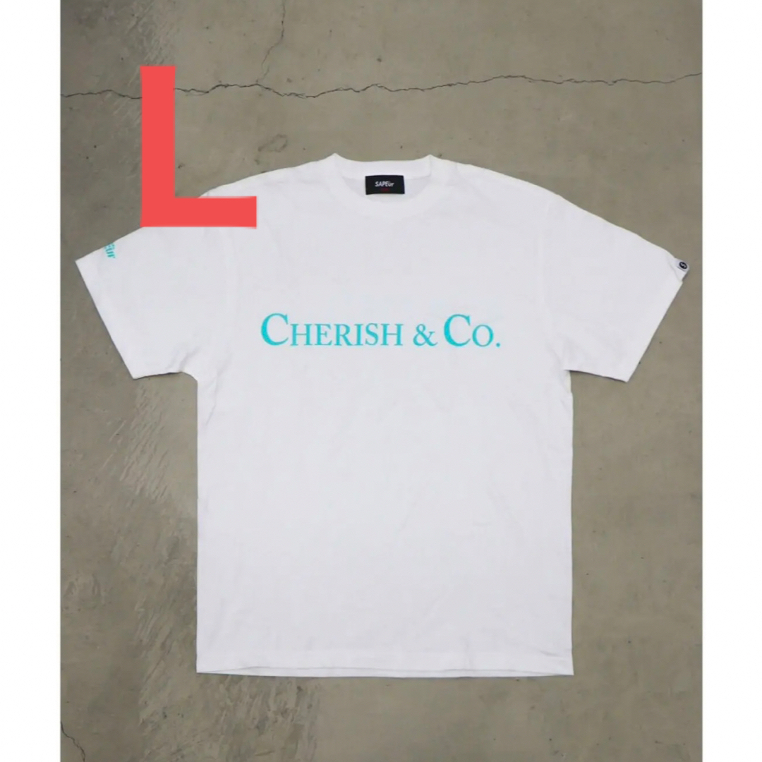 L WHITE 即発送 SAPEur CHERISH \u0026 CO. S/S TEE