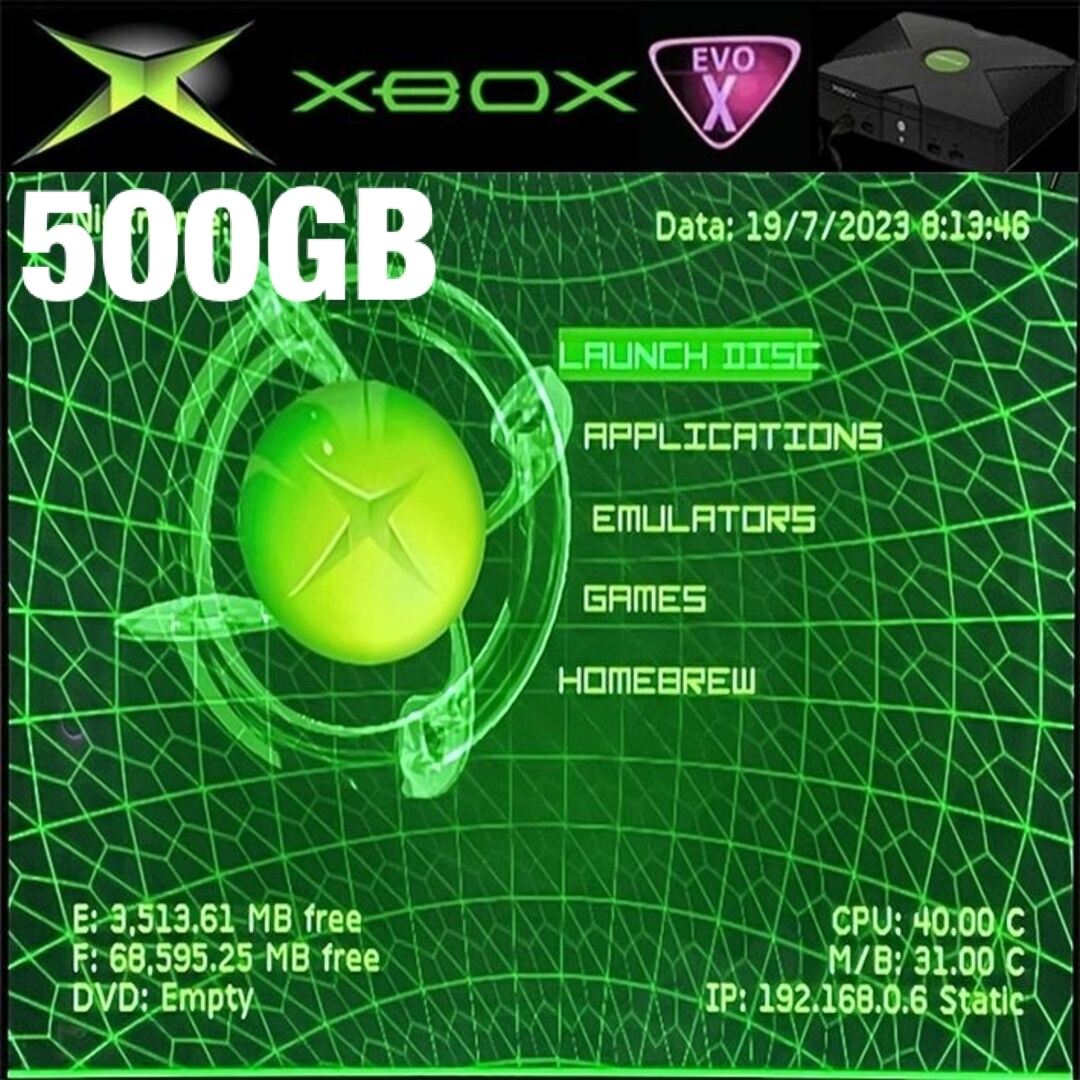 初代XBOX EvoX M8+ BIOS / HDD 500GB [XB] 02