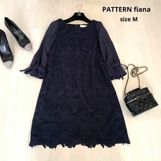 パターンフィオナ(PATTERN fiona)のPATTERN fiana パターンフィオナ　レースワンピース　Mサイズ(ひざ丈ワンピース)