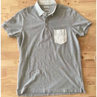 ディーゼル(DIESEL)のぽんぽこ様専用 美品 DIESEL メンズ 半袖ポロシャツ グレー M(ポロシャツ)