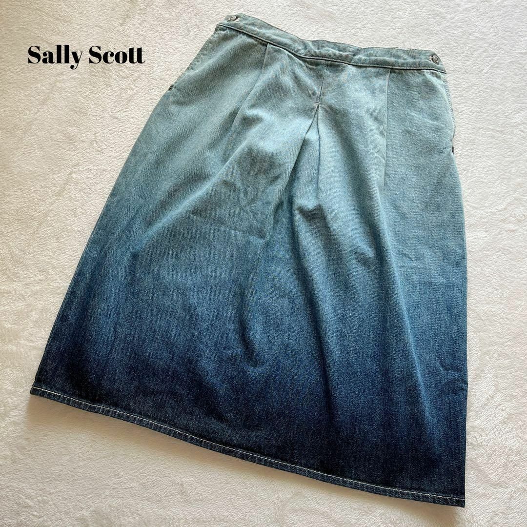 Sally Scott　サリースコット　グラデーション　デニムスカート　L相当