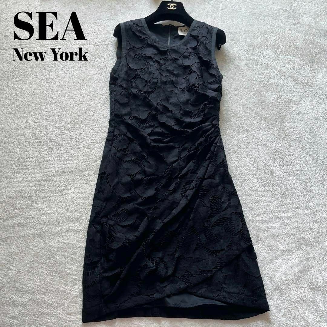 上品　シーニューヨーク　SEA NewYork ノースリーブワンピース　レース