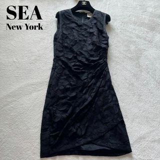 シーニューヨーク(Sea New York)の上品　シーニューヨーク　SEA NewYork ノースリーブワンピース　レース(ひざ丈ワンピース)